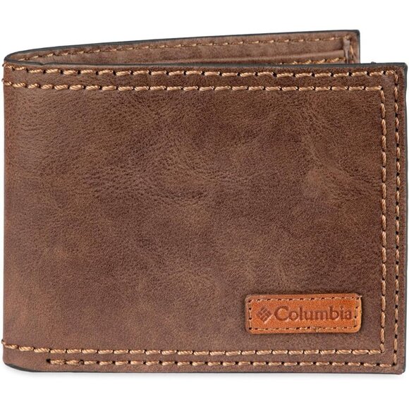 ⚡Men Brown Everyday Bifold Wallet-Multiple Card Slots Id Window